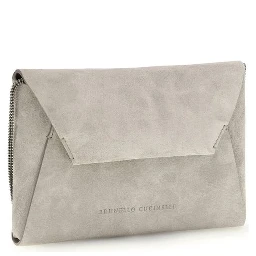 Gray Calf Leather Bos Taurus Shoulder Bag