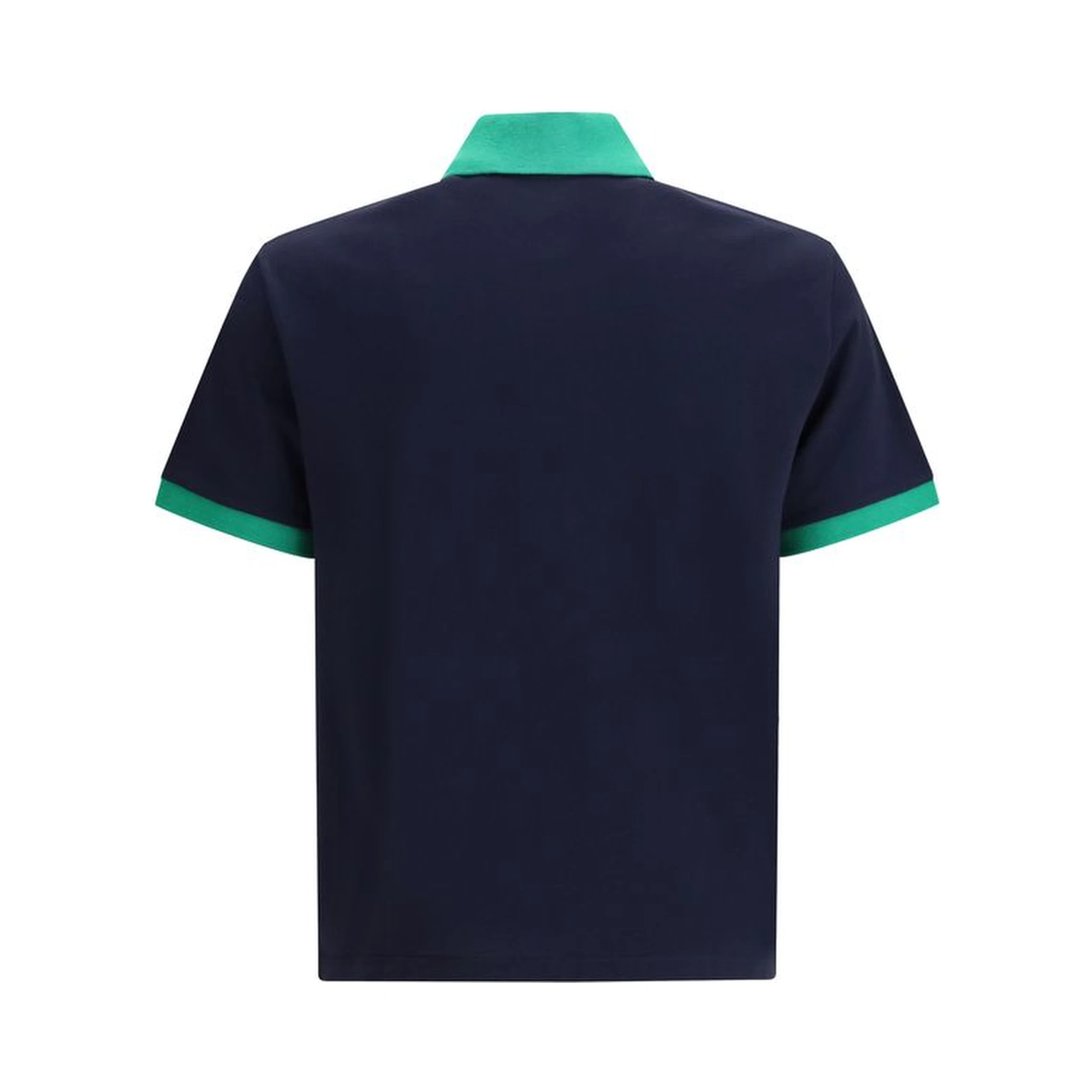 Blue Cotton Polo Shirt