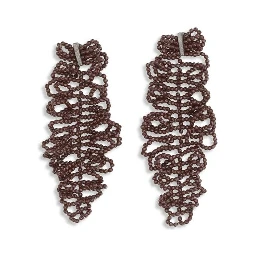 Bordeaux Silver Earrings