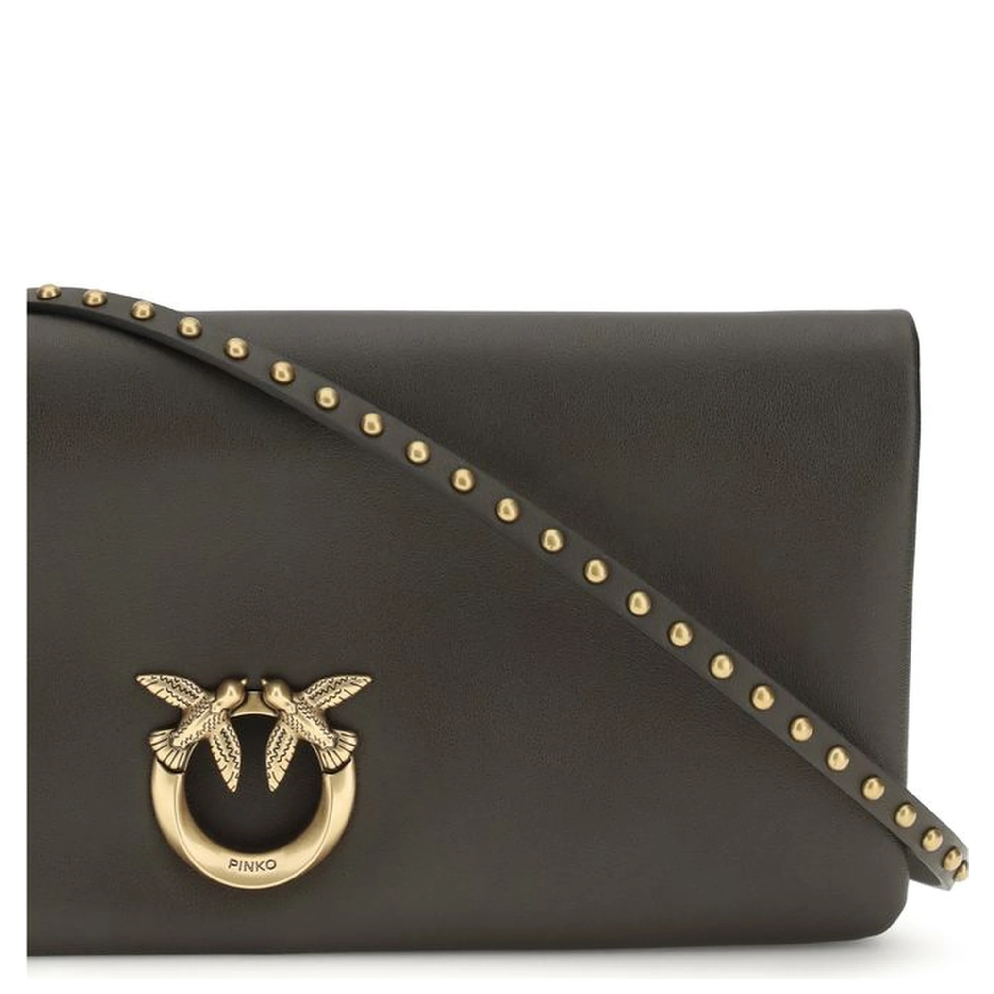 Bicolor Calf Leather Bos Taurus Clutch Bag