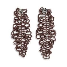 Bordeaux Silver Earrings