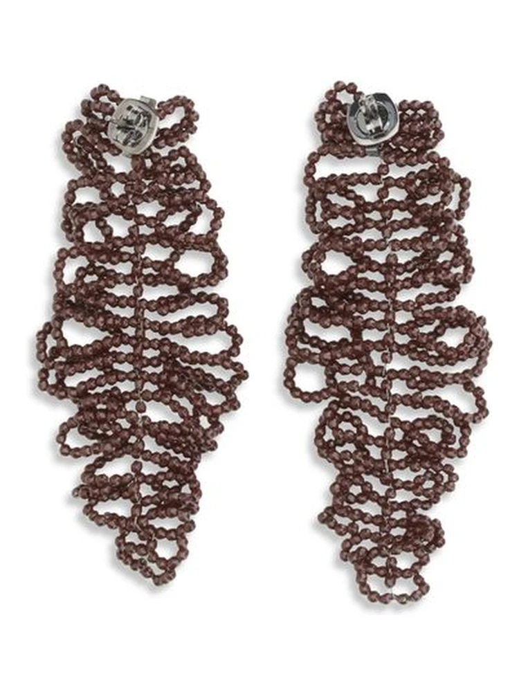 Bordeaux Silver Earrings alternative