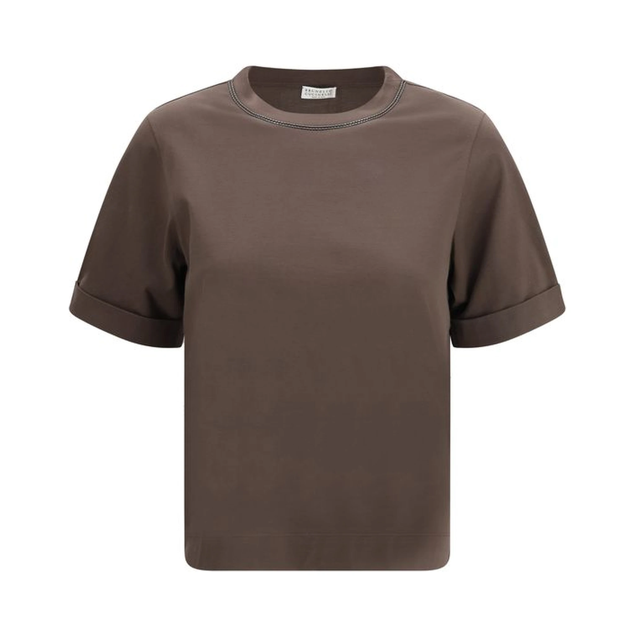 Brown Cotton T-Shirt