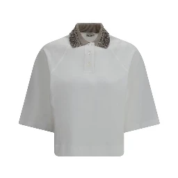 White Cotton Polo Shirt
