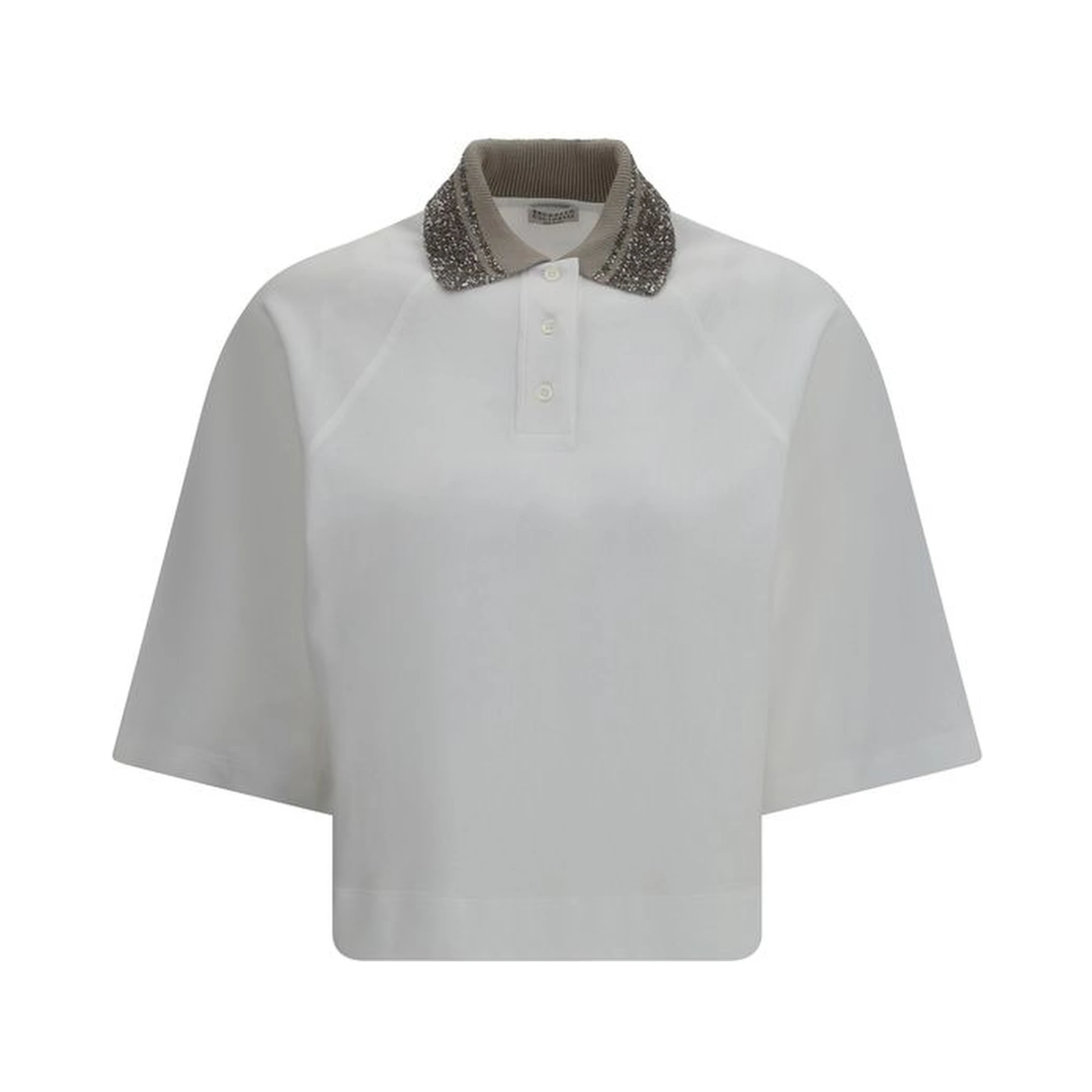 White Cotton Polo Shirt