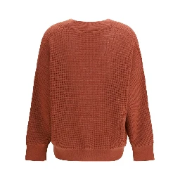 Orange Cashmere Cardigan