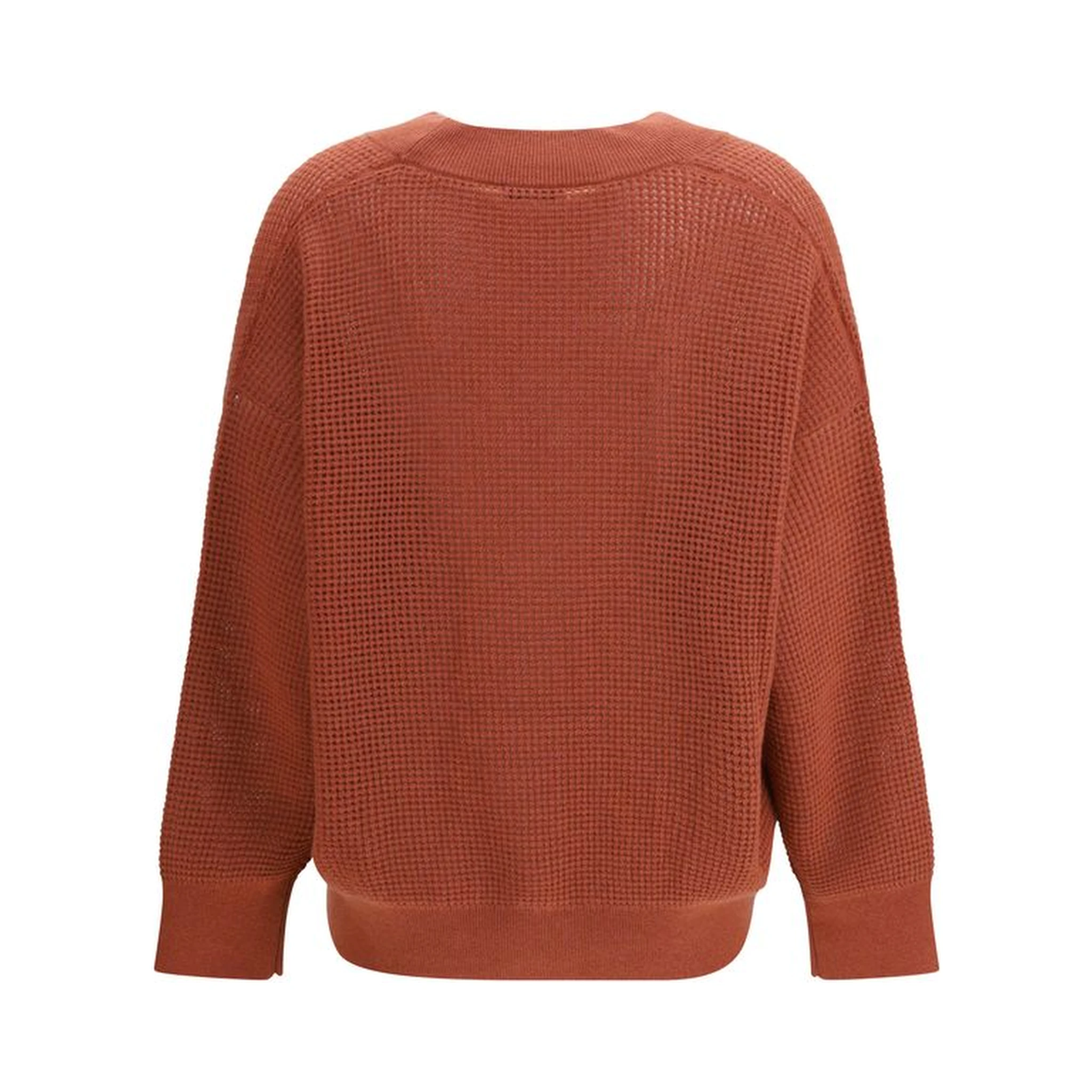Orange Cashmere Cardigan