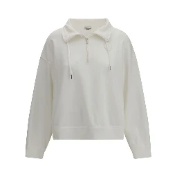 White Cotton Sweatshirt