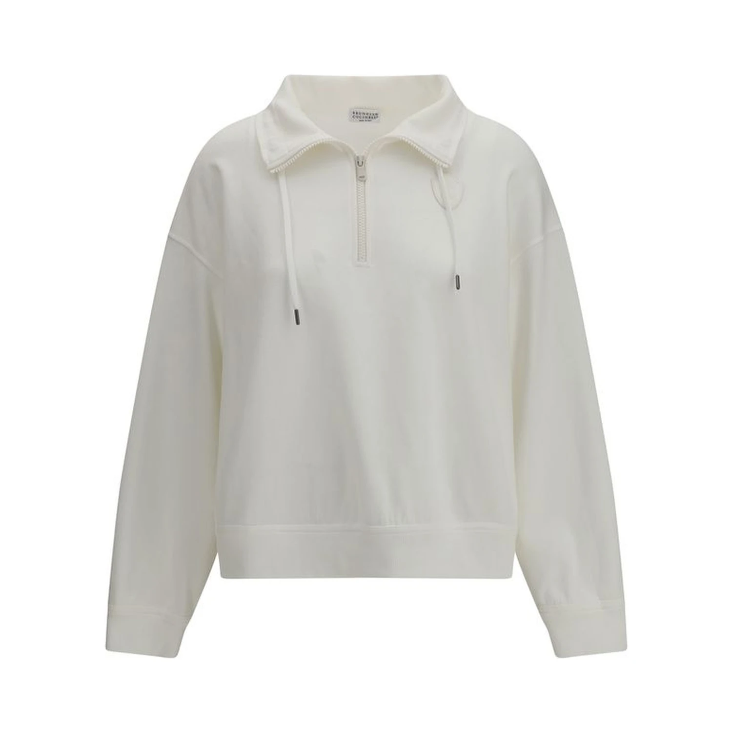 White Cotton Sweatshirt