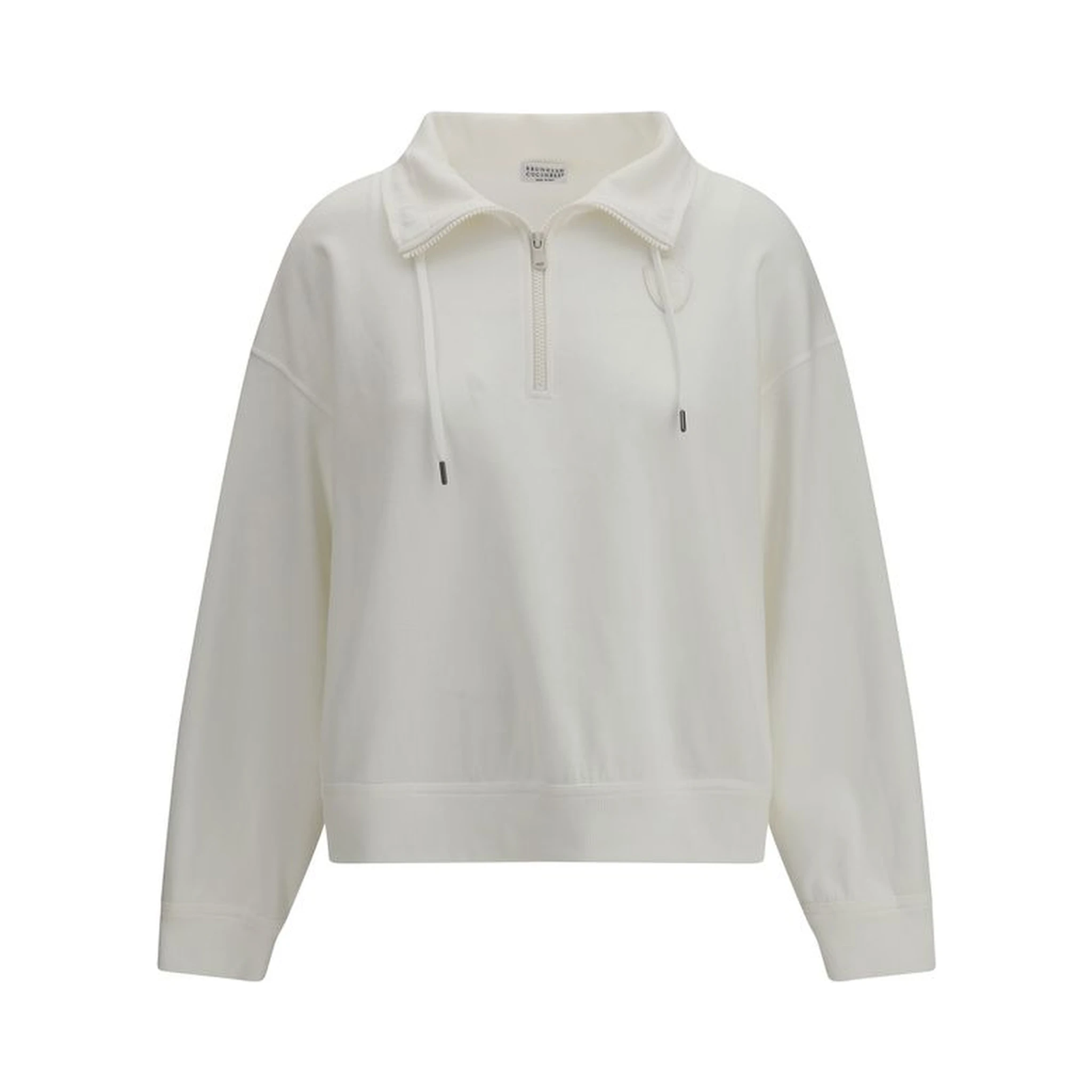 White Cotton Sweatshirt