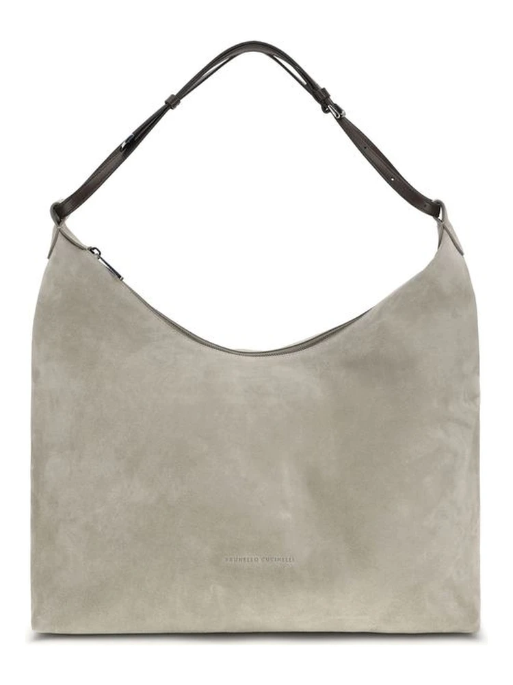 Gray Calf Leather Bos Taurus Handbag