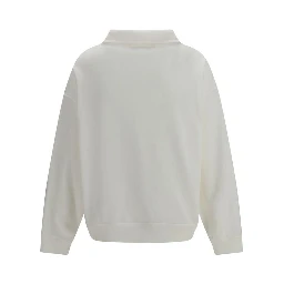 White Cotton Sweatshirt