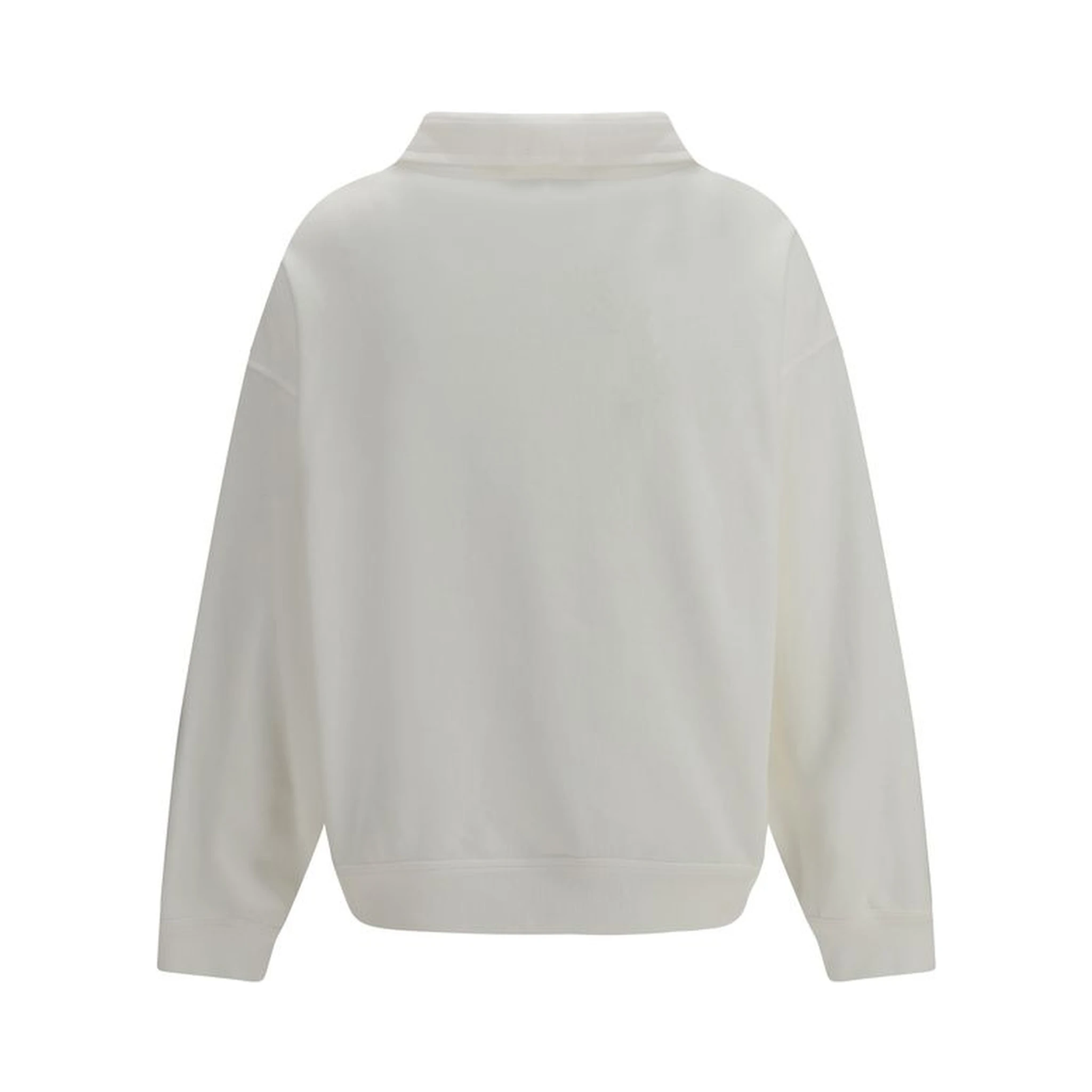 White Cotton Sweatshirt