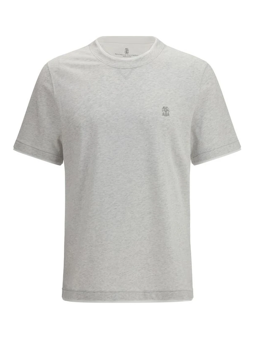 Gray Cotton T-Shirt