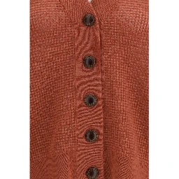 Orange Cashmere Cardigan