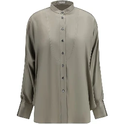 Bicolor Silk Shirt