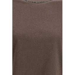 Brown Cotton T-Shirt
