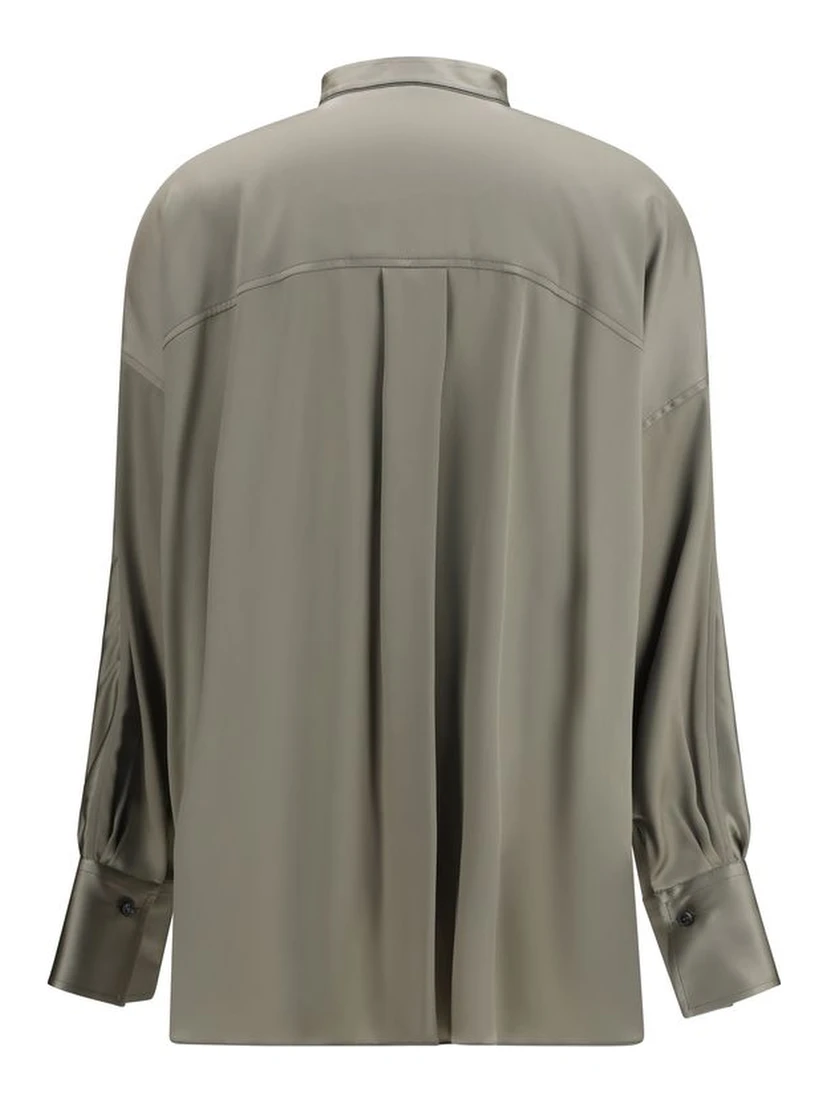 Bicolor Silk Shirt