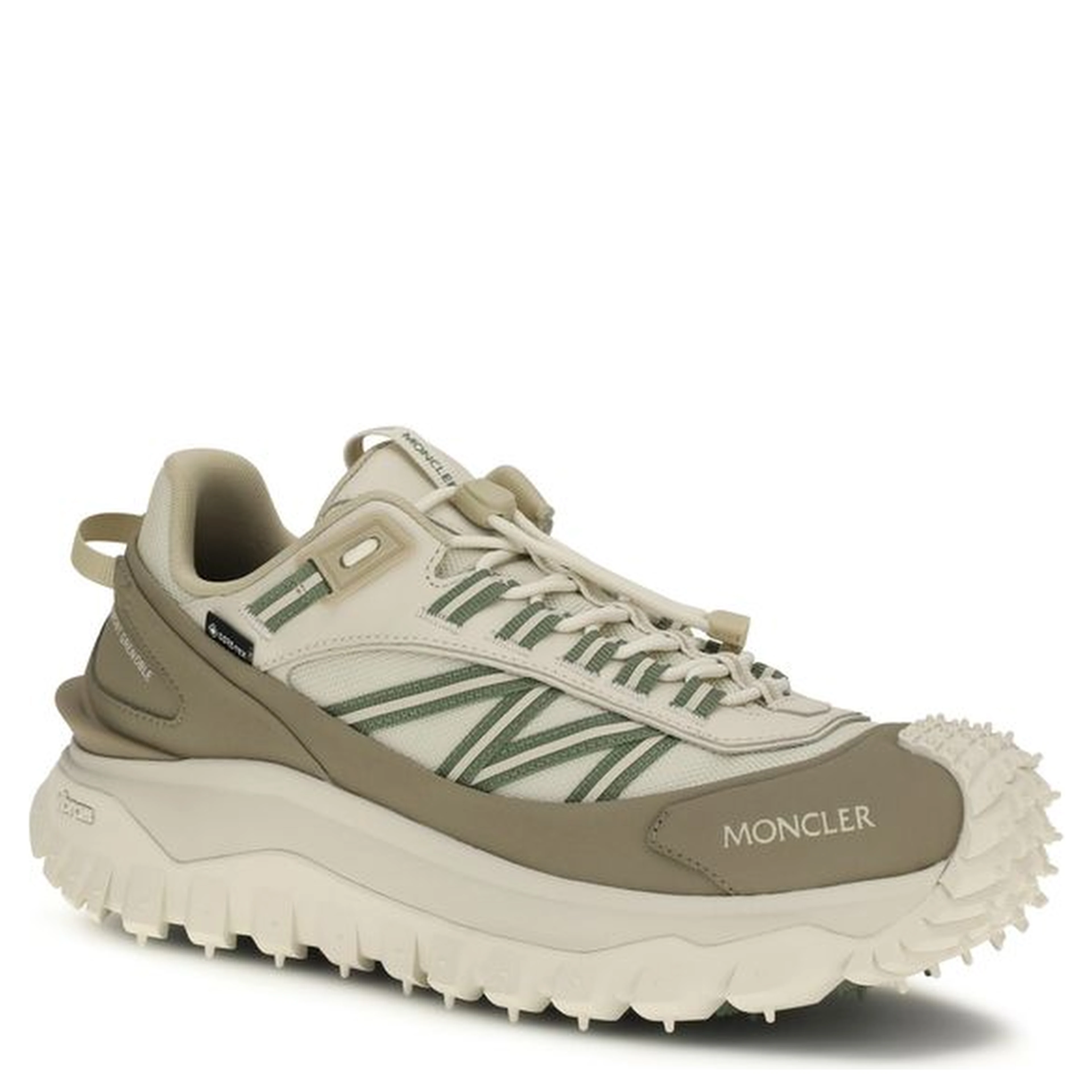 Beige Polyamide Athletic Sneakers