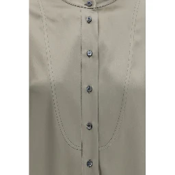 Bicolor Silk Shirt