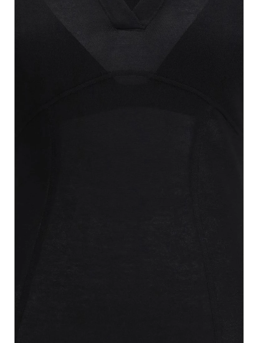 Black Viscose Sweatshirt