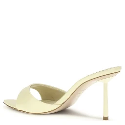 Bicolor Calf Leather Bos Taurus Stiletto Heel Sandals