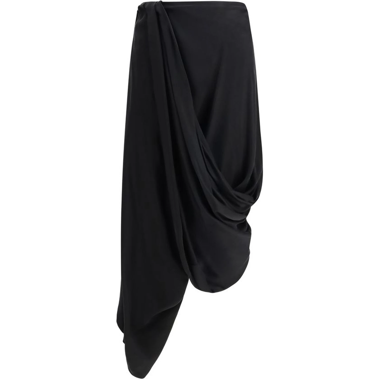 Black Copper Midi Skirt