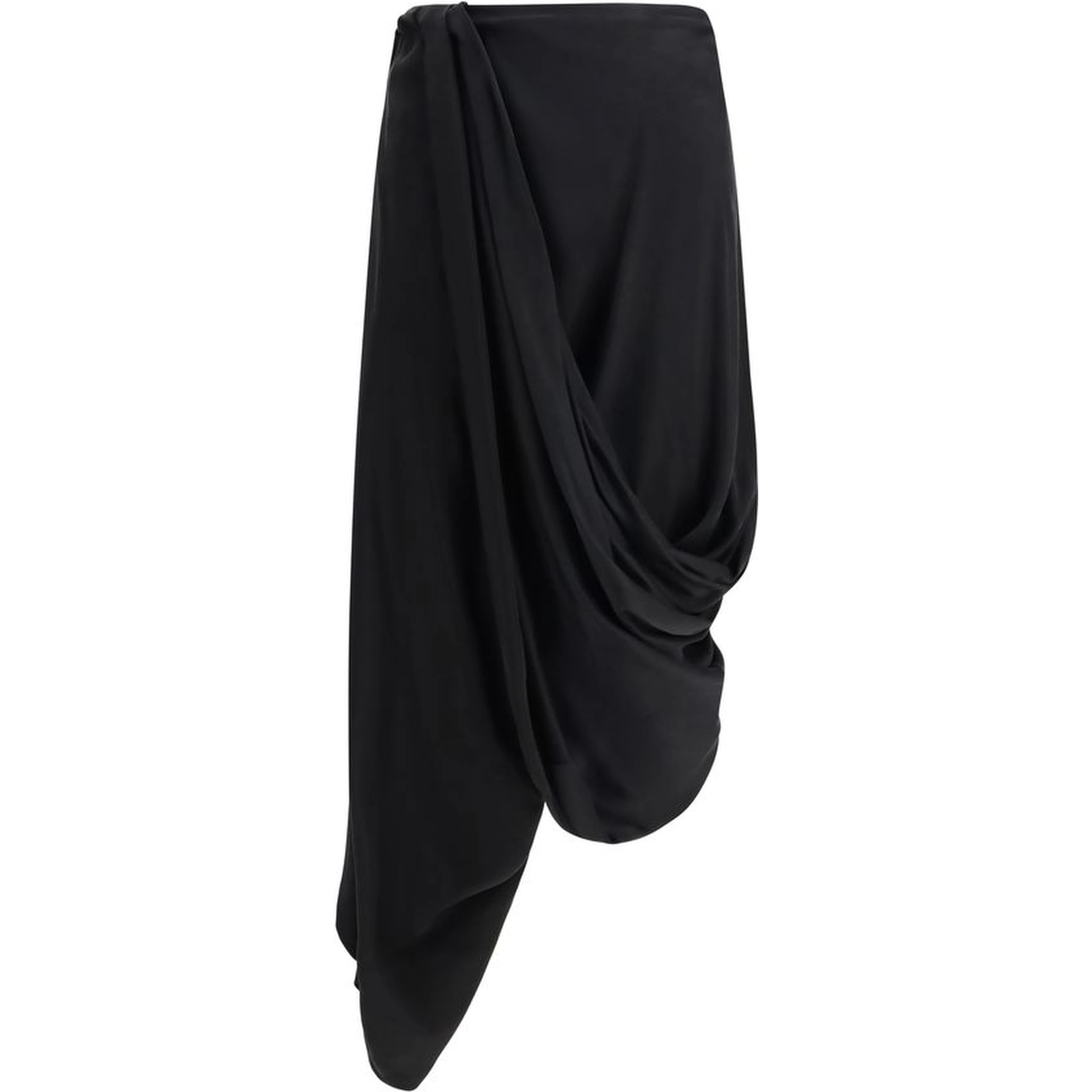Black Copper Midi Skirt