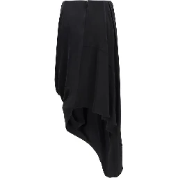 Black Copper Midi Skirt