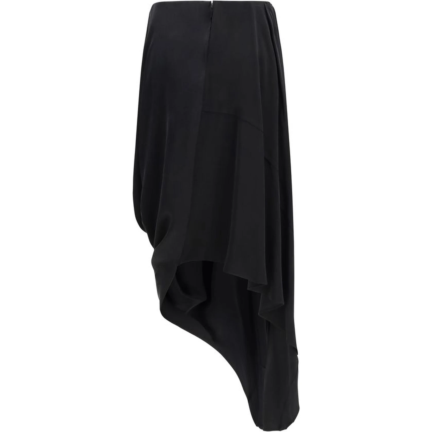 Black Copper Midi Skirt