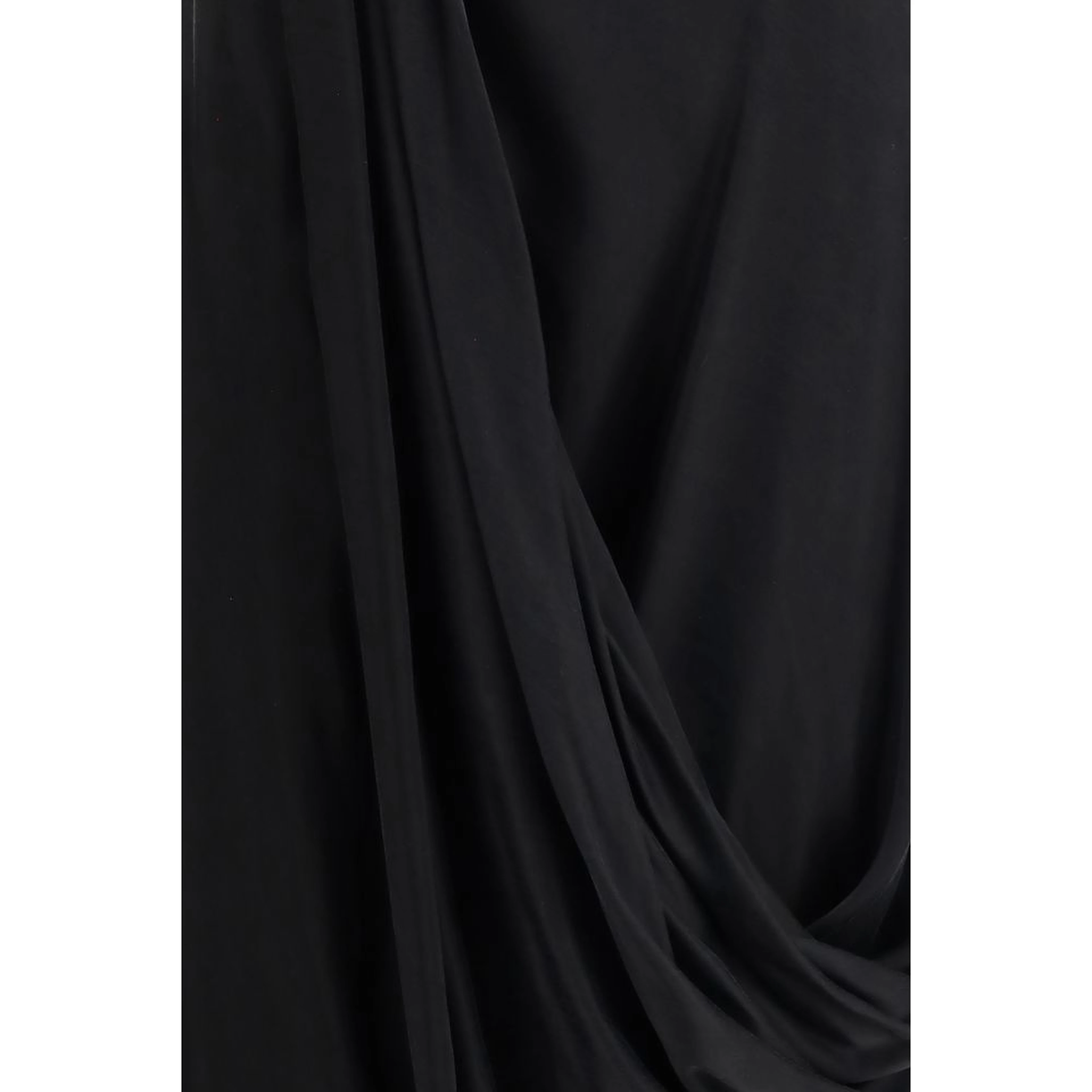 Black Copper Midi Skirt