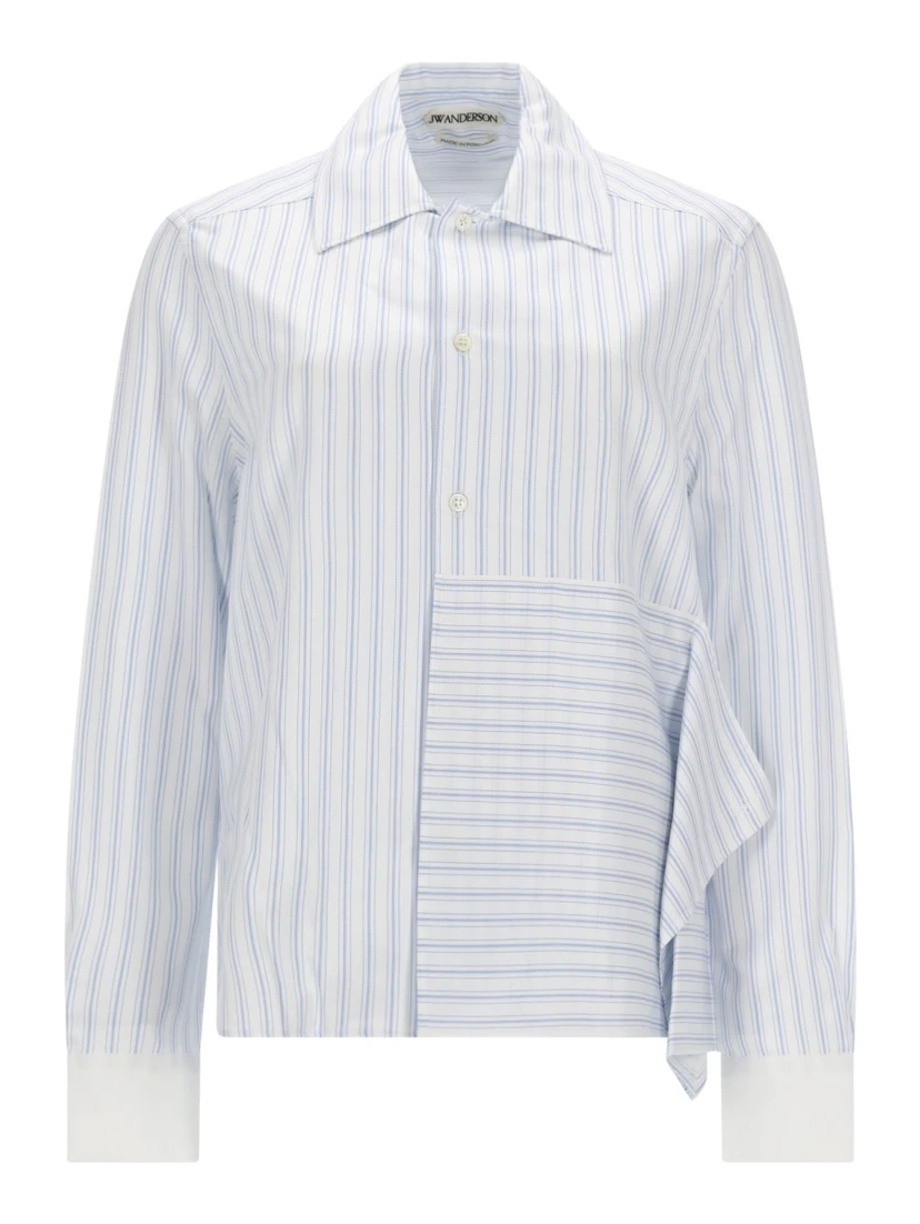 CAMICIA ASIMMETRICA CON DRAPPEGGI