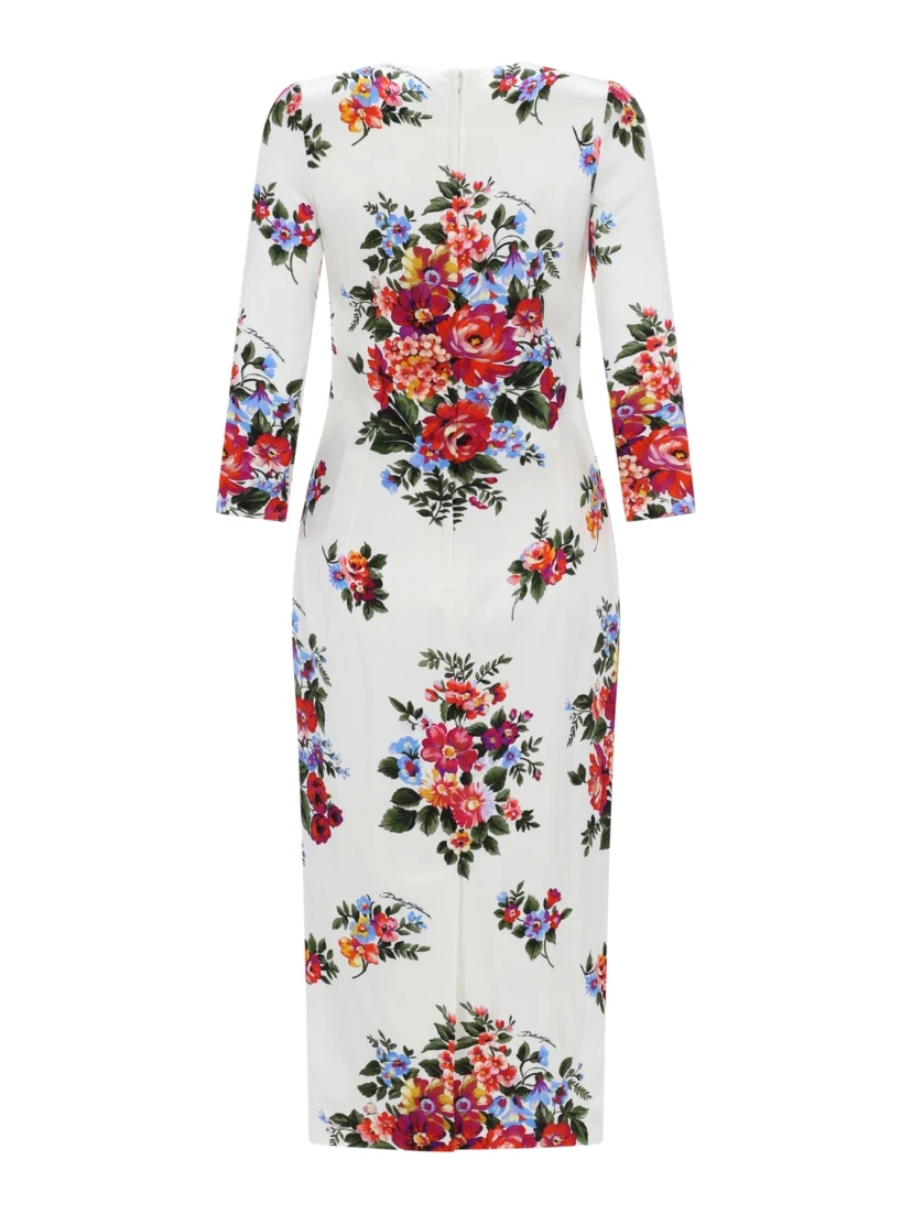 MIDI DRESS WITH FLORAL PRINT