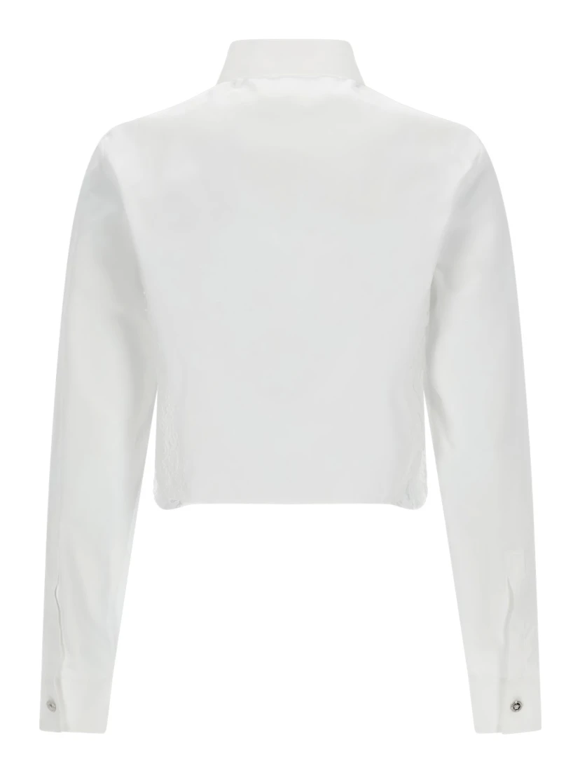 SHIRT WITH LACE INSERTS