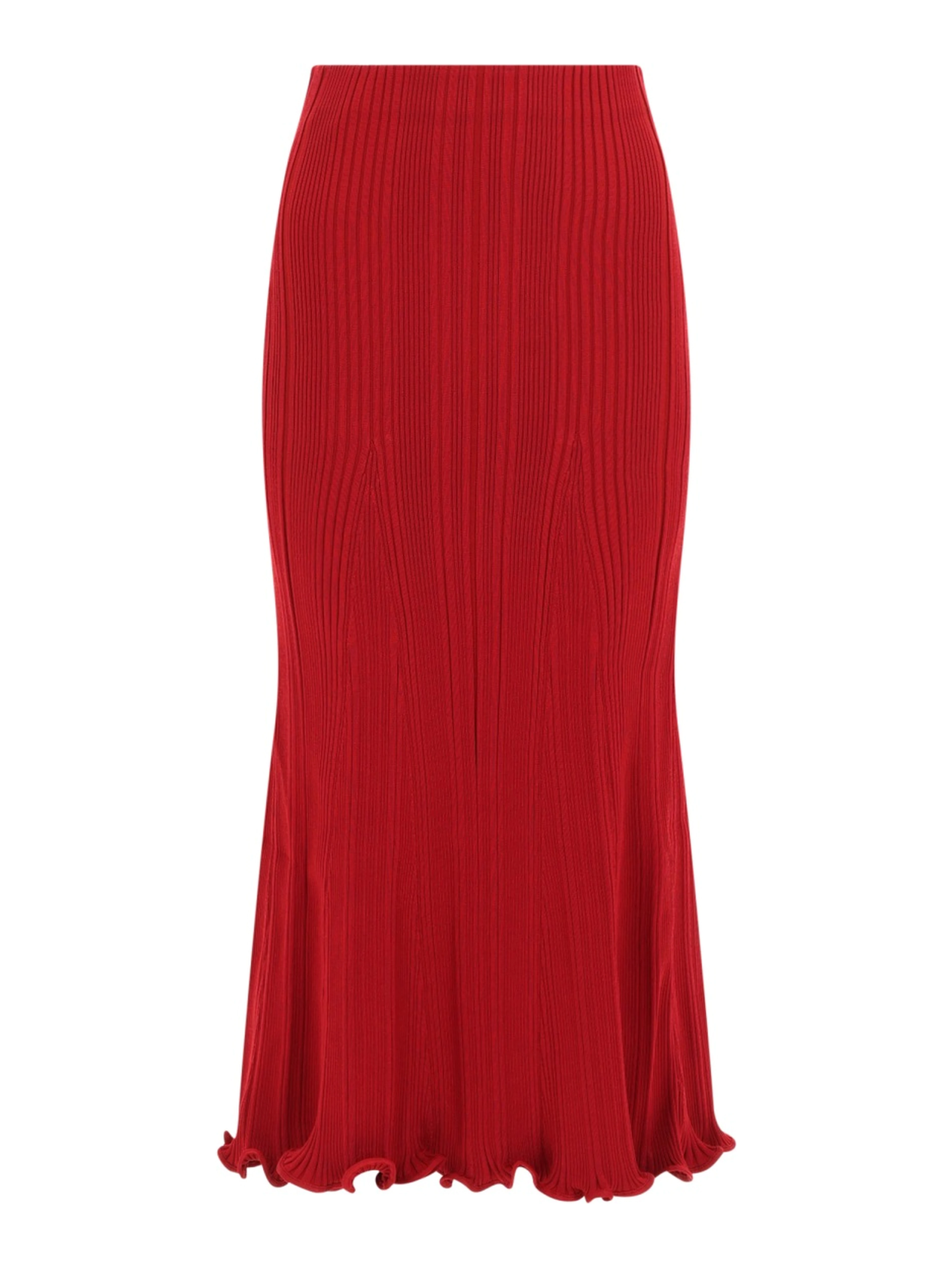 VISCOSE MIDI SKIRT