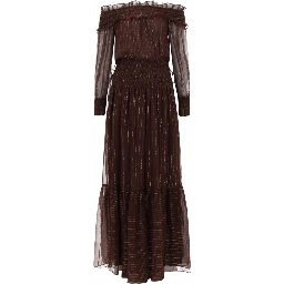DRESS WITH RUFFLES AND FLOUNCES