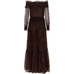 DRESS WITH RUFFLES AND FLOUNCES