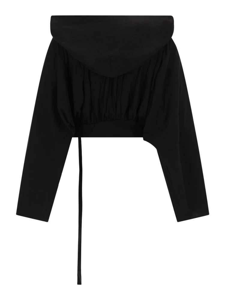 T-SHIRT "CROPPED" CON CAPPUCCIO alternative