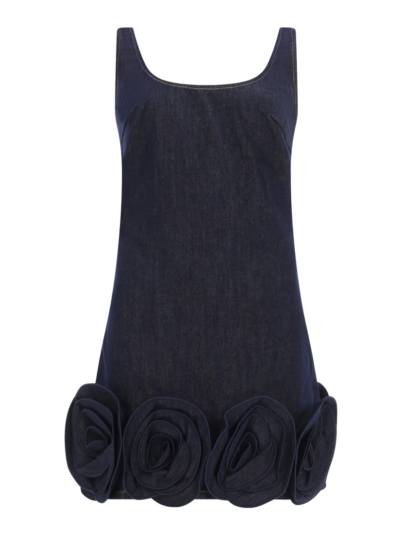MINI DRESS WITH FLORAL DETAILS