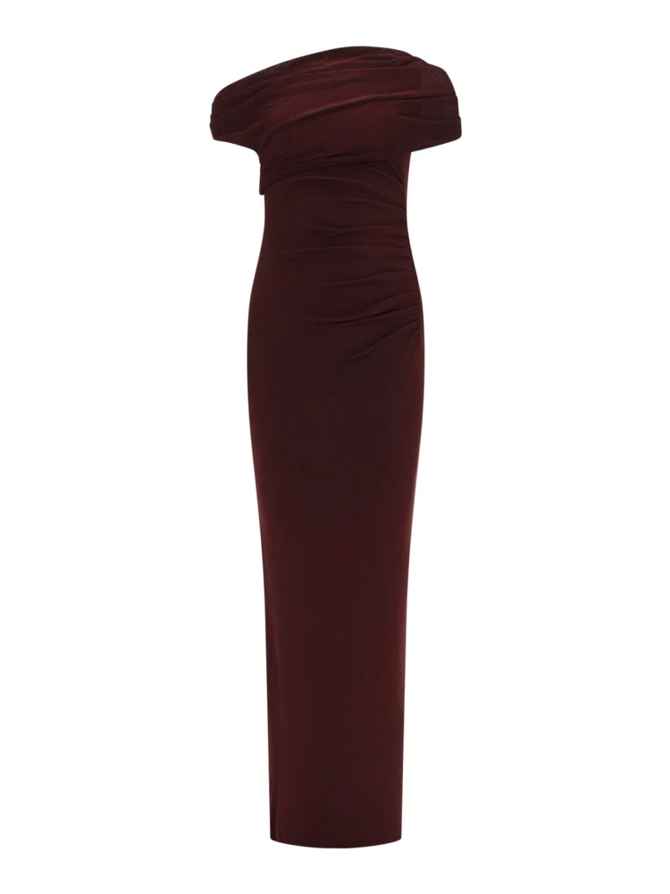 LONG DRAPED DRESS
