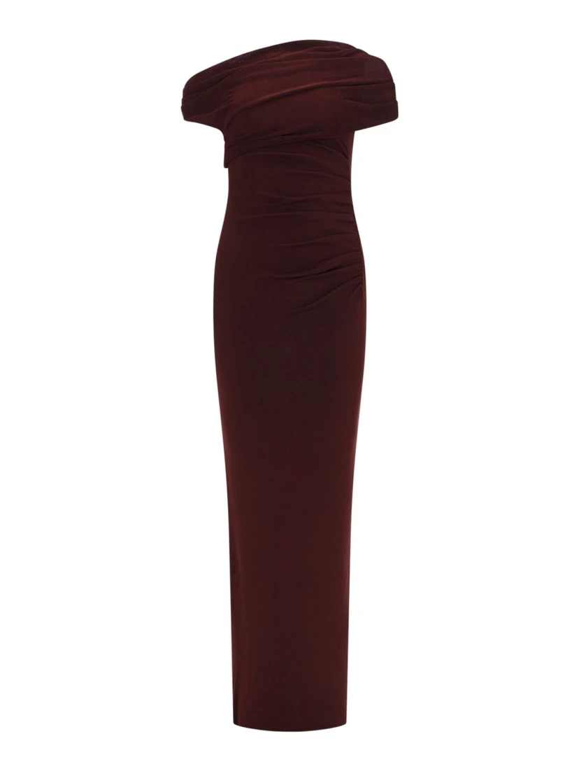 LONG DRAPED DRESS