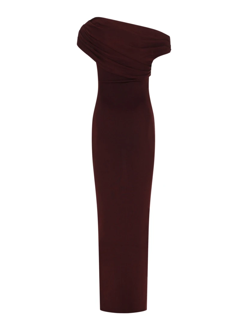 LONG DRAPED DRESS