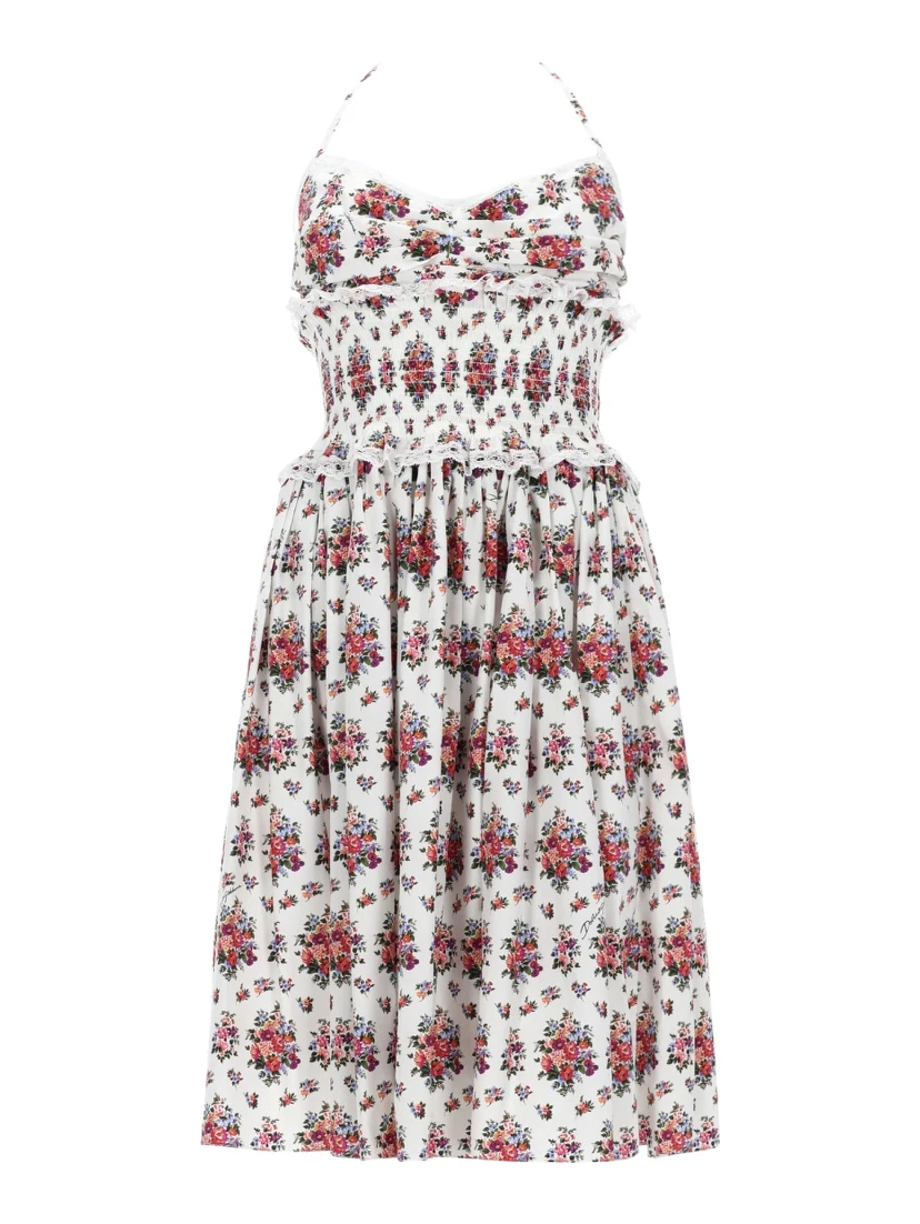 ABITO MIDI CON STAMPA FLOREALE