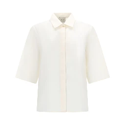 CAMICIA CROPPED IN SETA