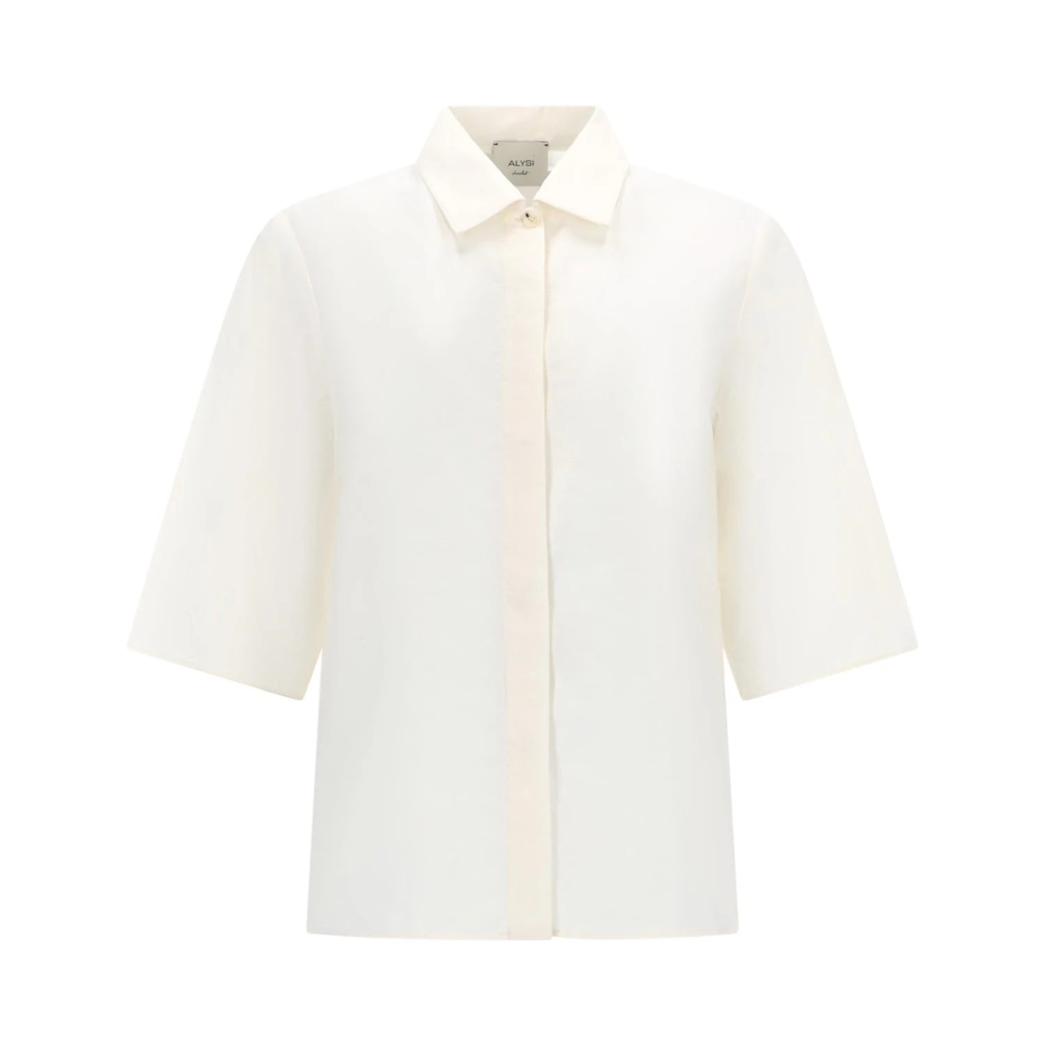 CAMICIA CROPPED IN SETA