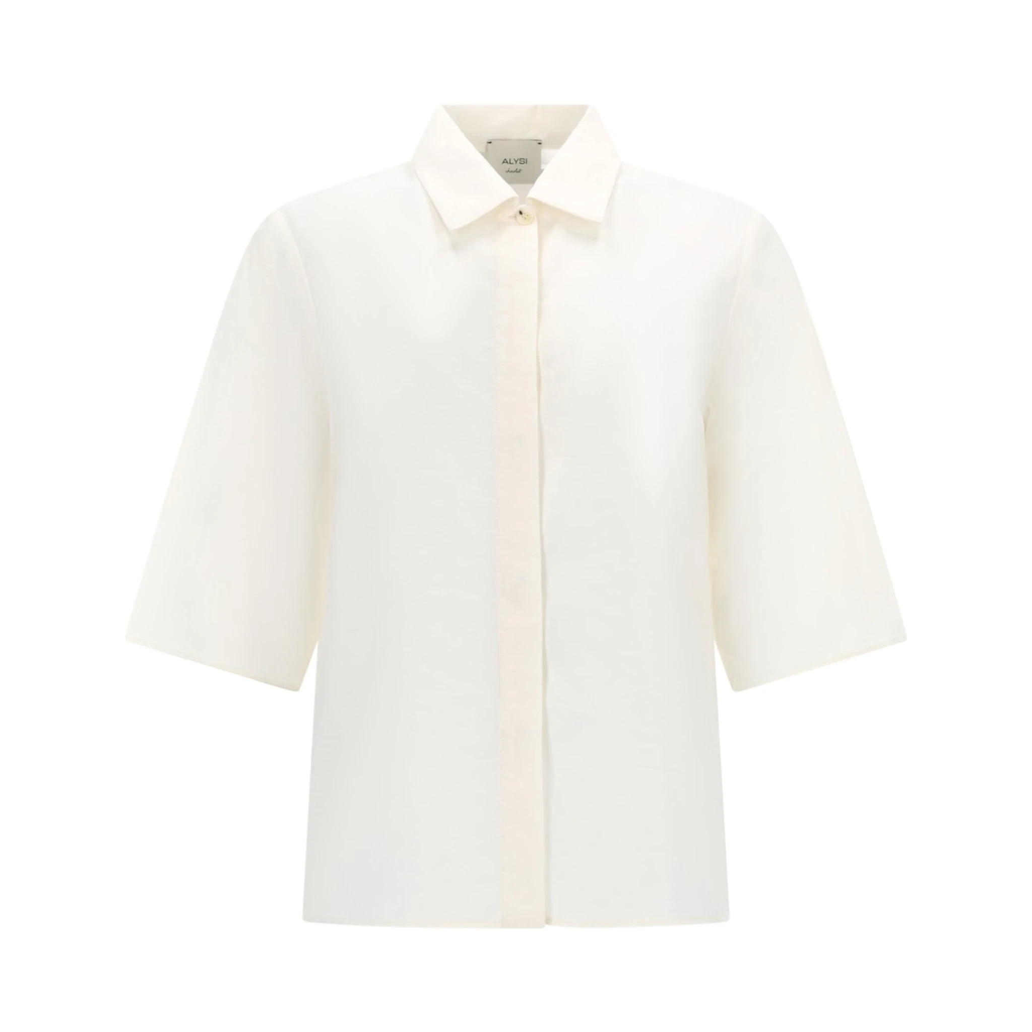 CAMICIA CROPPED IN SETA