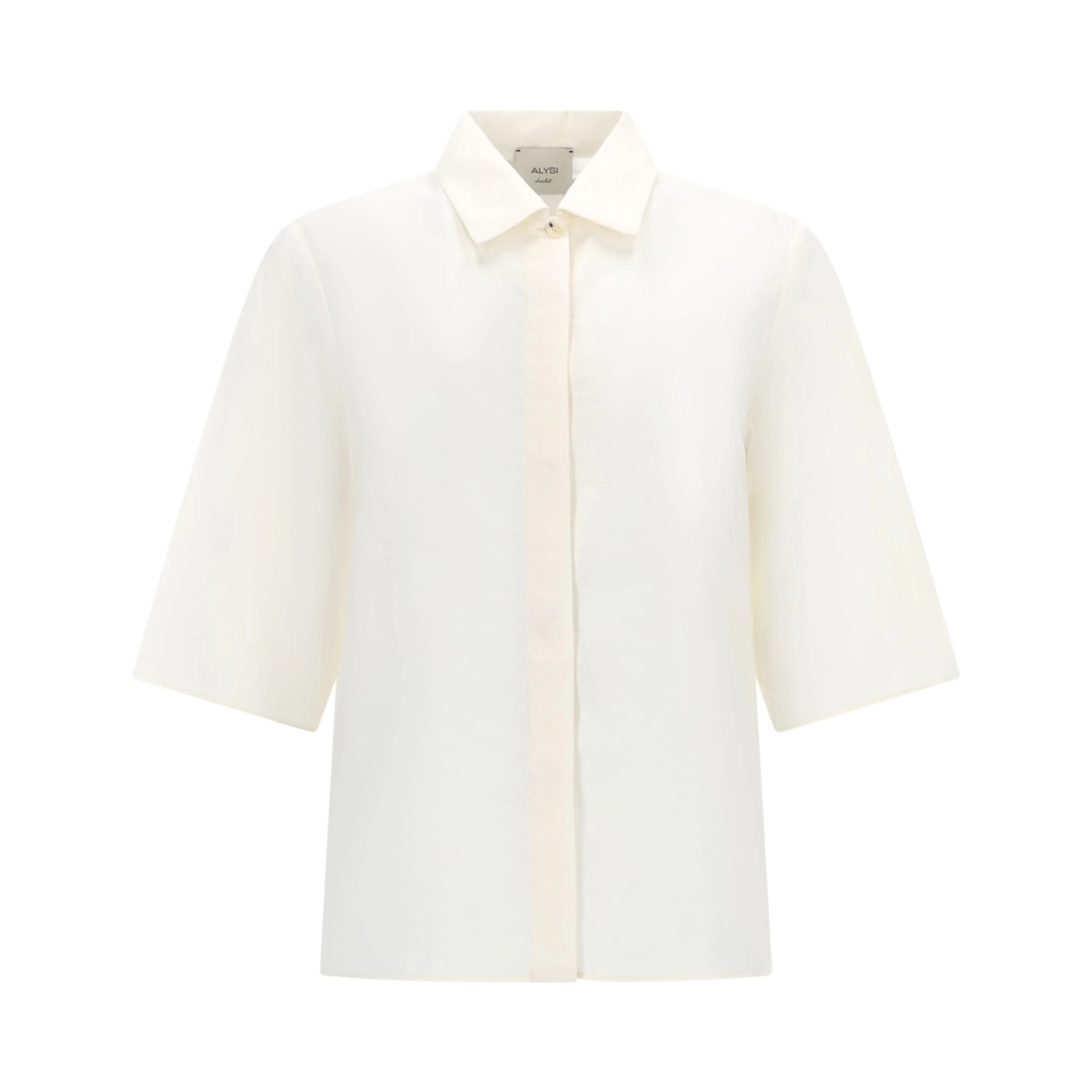 CAMICIA CROPPED IN SETA