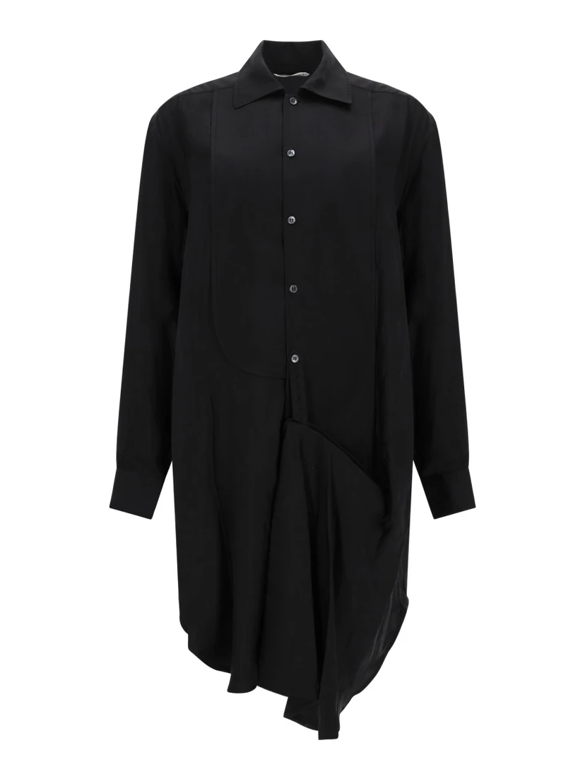 ABITO MIDI "TUXEDO DRAPE"