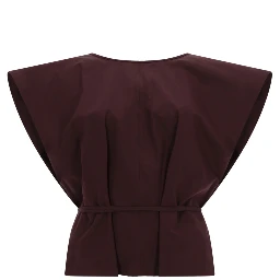 TOP SMANICATO CON CINTA