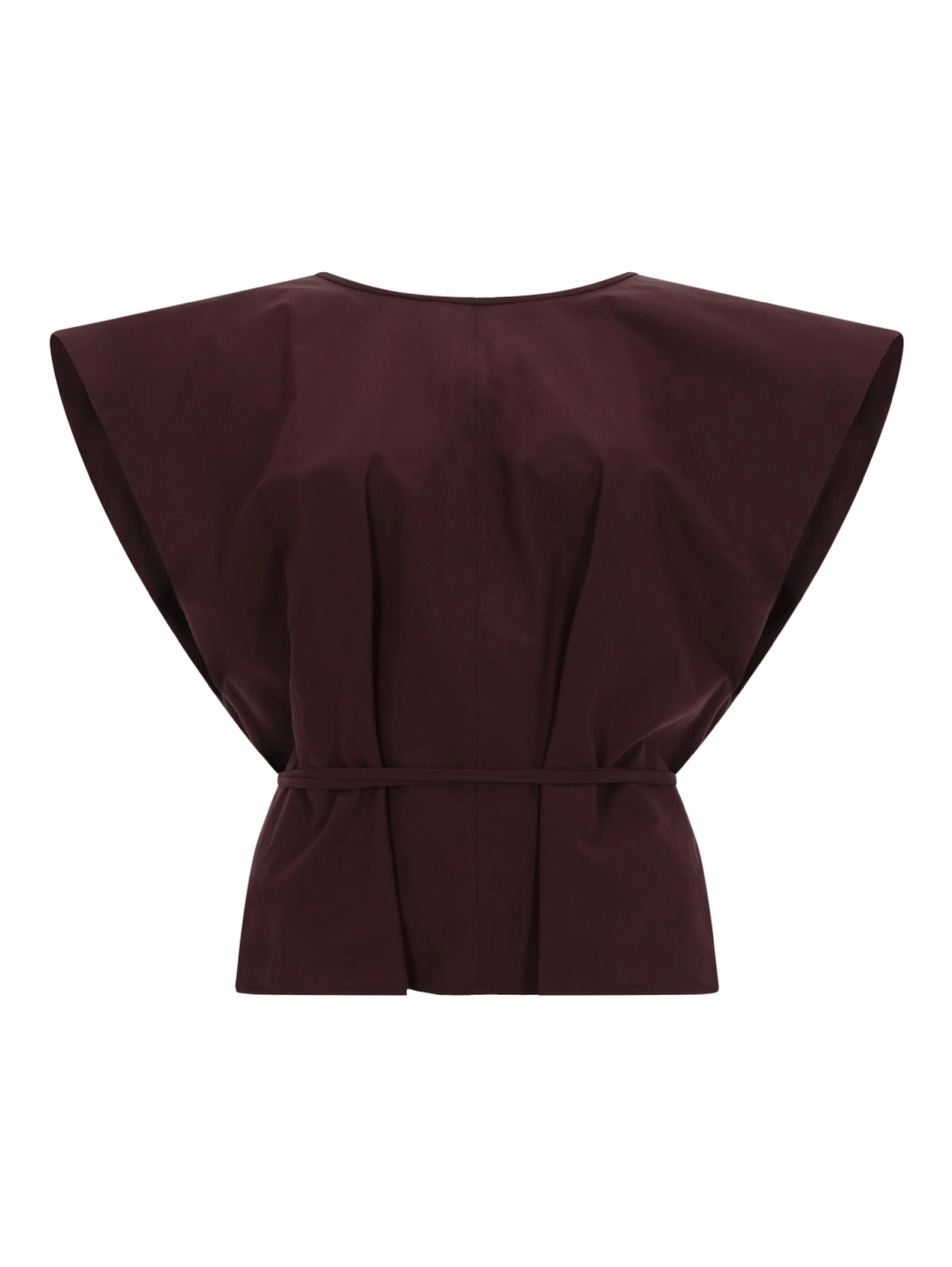 TOP SMANICATO CON CINTA